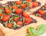Caramelised onion and tomato tart